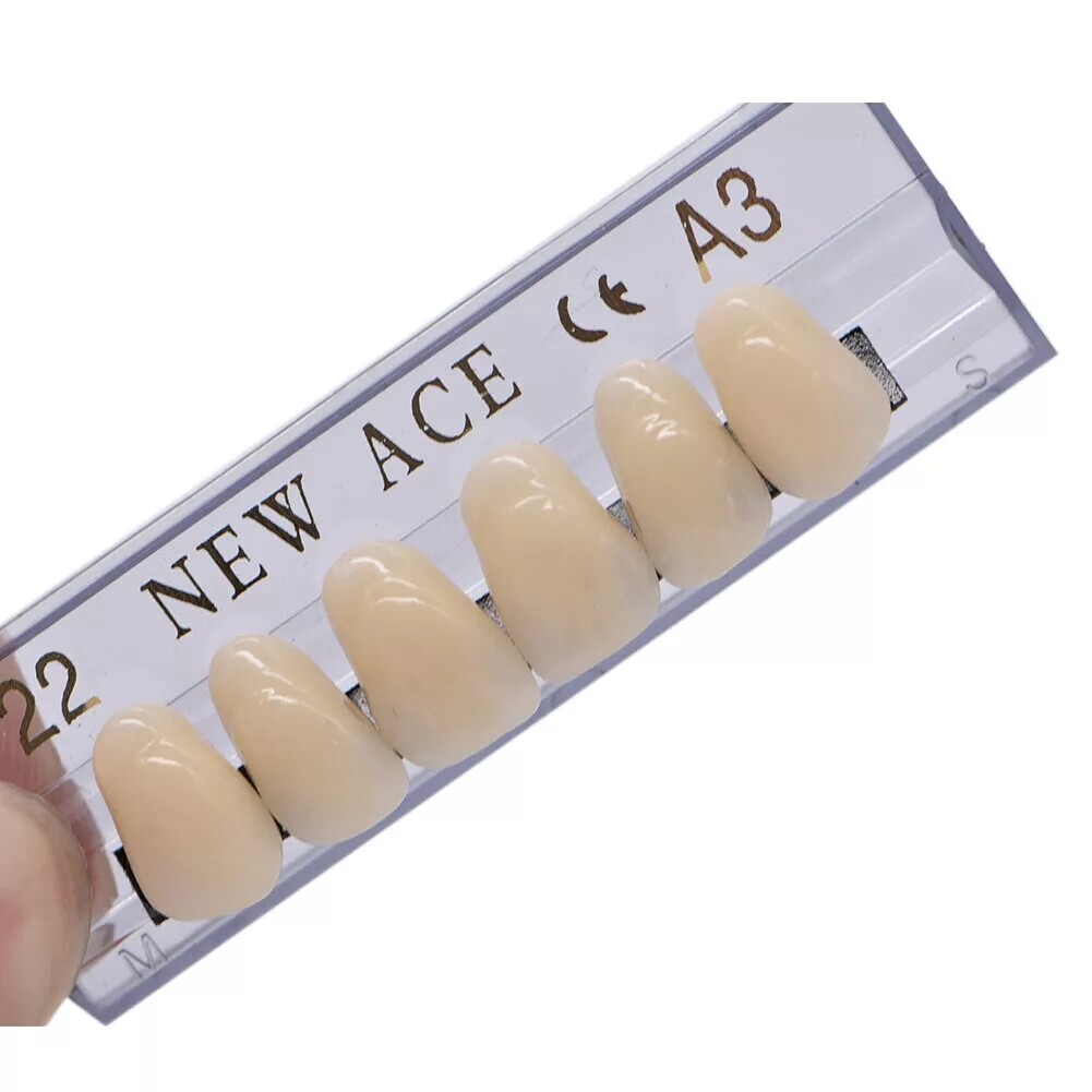 168pcs Acrylic Resin A1/A2/A3 Dental Denture Teeth Upper Lower Shade 22#/23#/24#