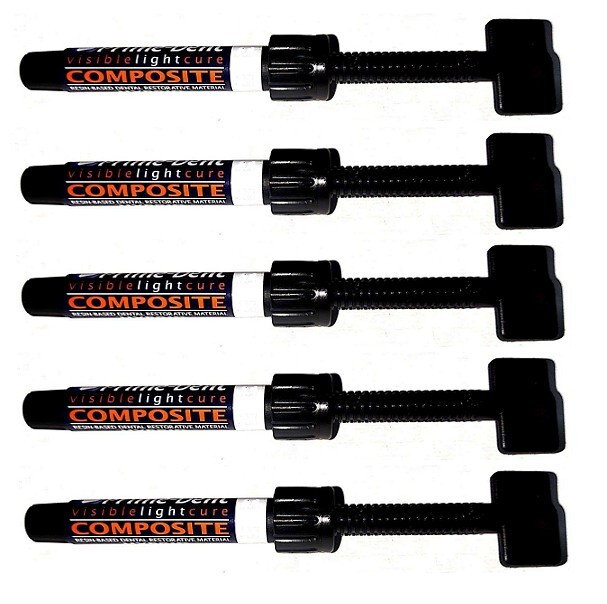10 x Dental PrimeDent Light Cure Resin Based Hybrid Restorative Composite 4.5gm