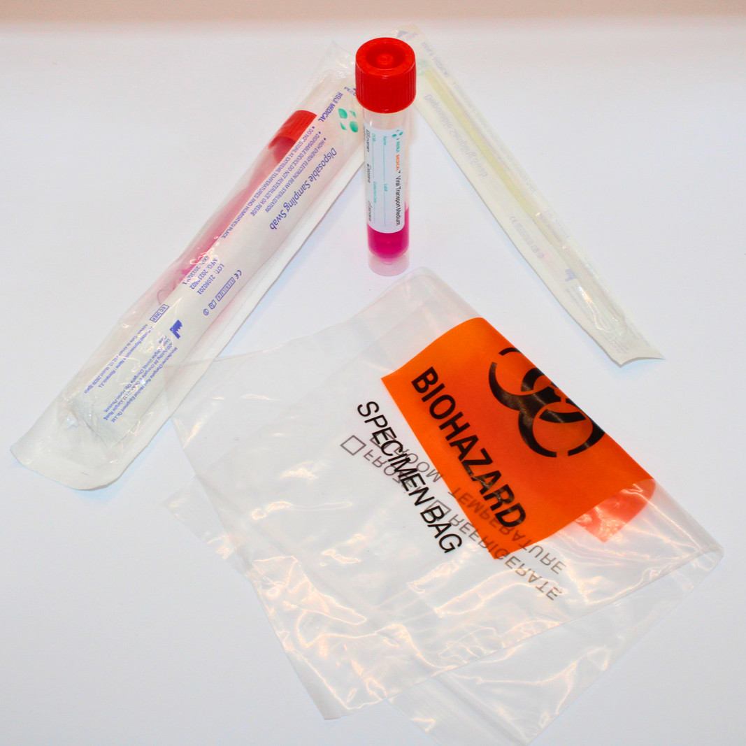 Viral Transport Medium (VTM) Collection Kits, (Nasal Swab) with Biohazard Bags
