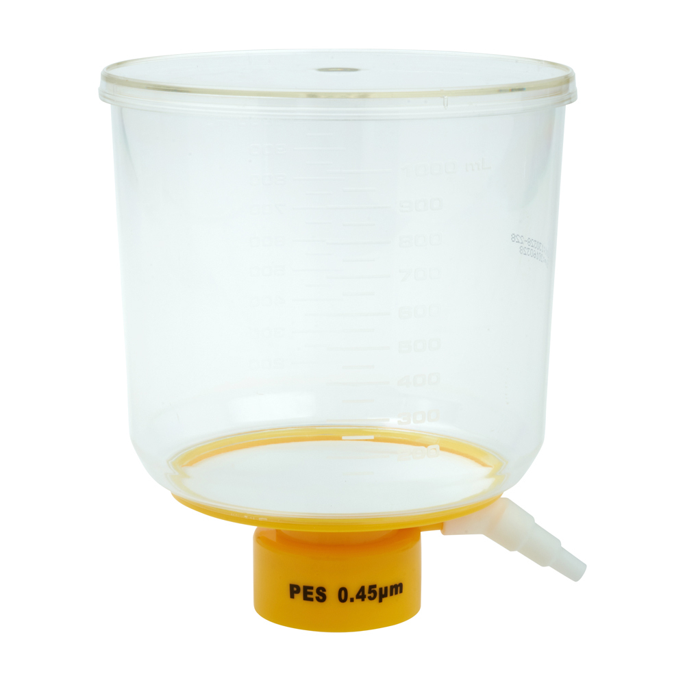 CELLTREAT 1000mL Filter System, PES, 0.45, 90mm, 12/Case, Sterile, #229704