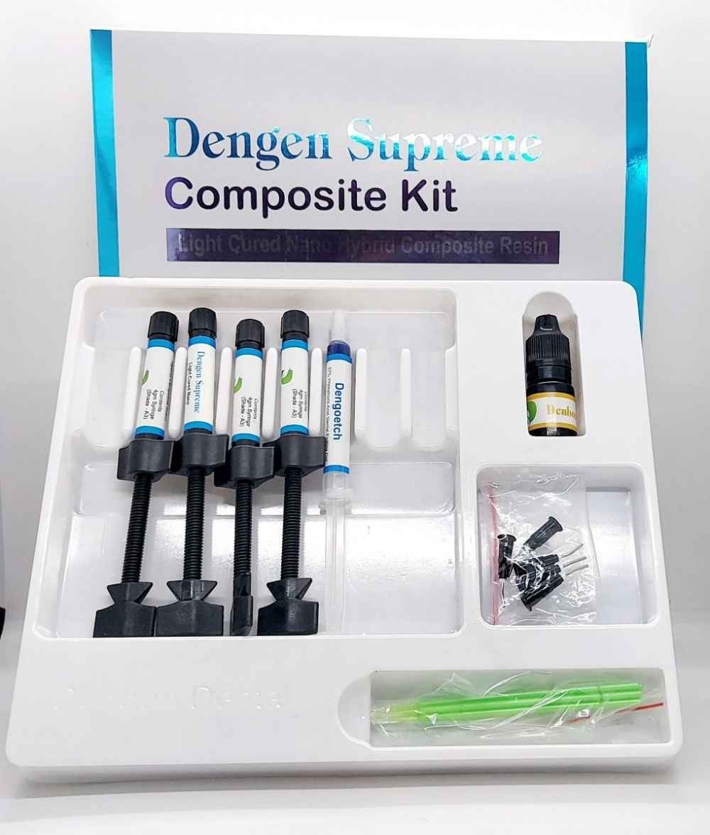Dental SUPREME Light Cured Nano Hybrid 4 Composite Bonding Etch Restorative Kit