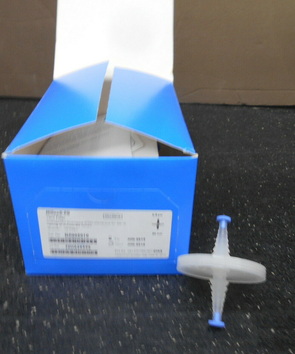 BOX OF 10 MILLIPORE SLFG05010 0.2µm 50mm PTFE STERILE VENT FILTER