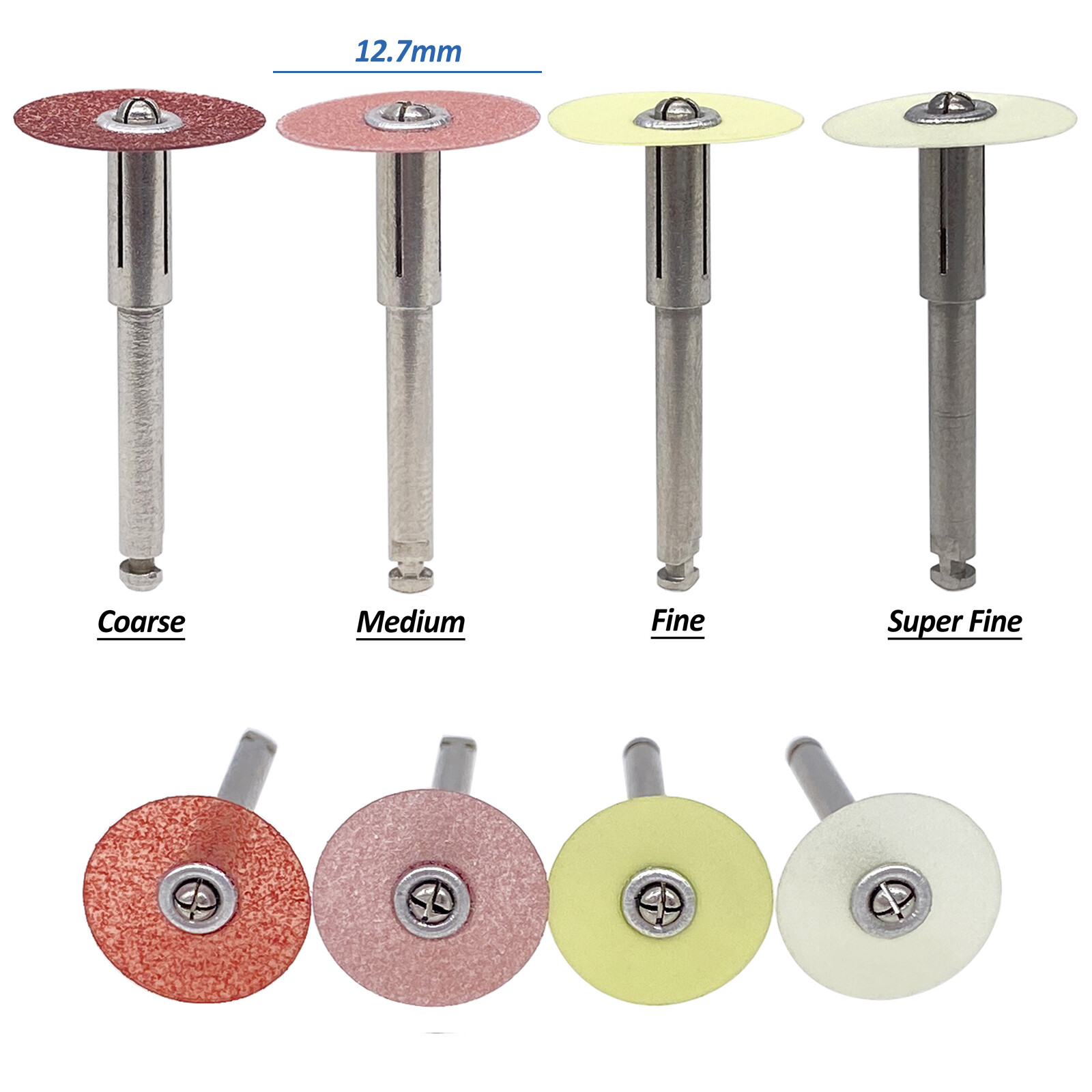 50pcs Dental Sof-Lex Contouring Finishing Pop-On Polishing Discs 9.5mm/12.7mm