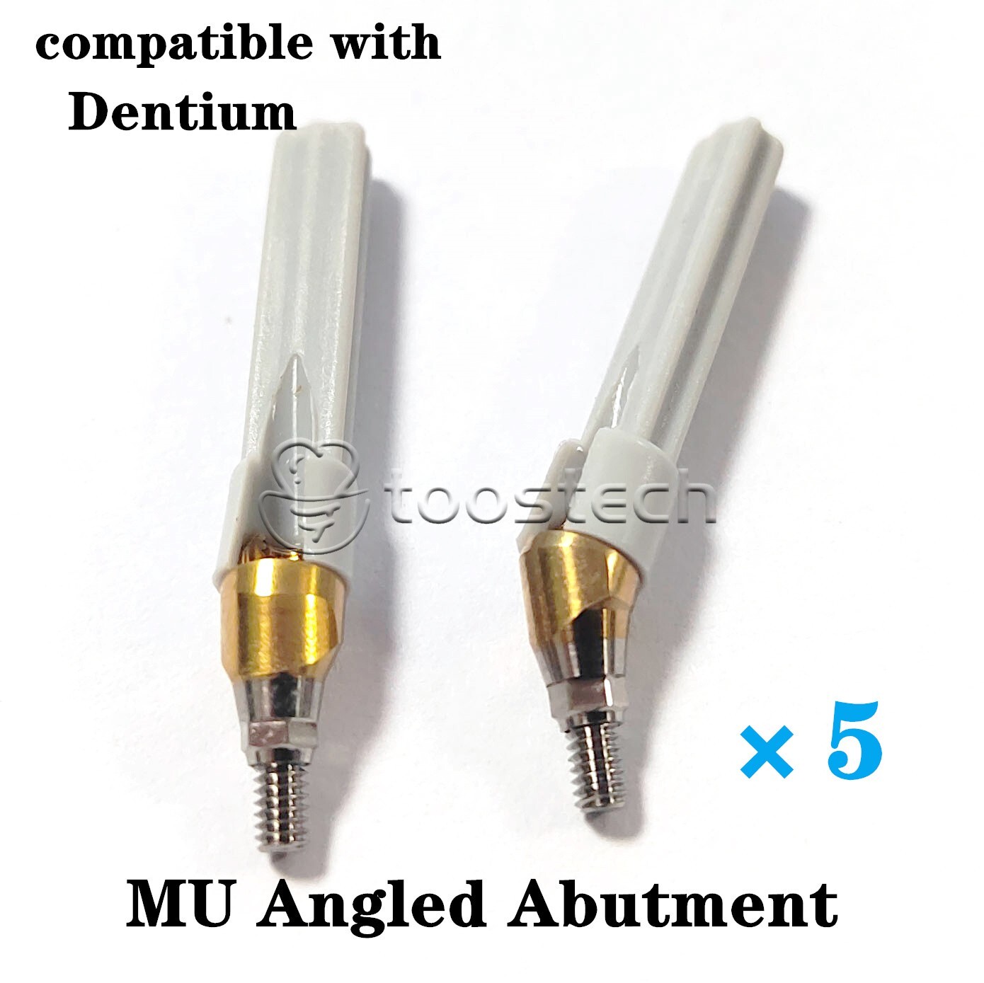 5 pcs MU Angled Abutment compatible with Den-tium superline platform D4.5