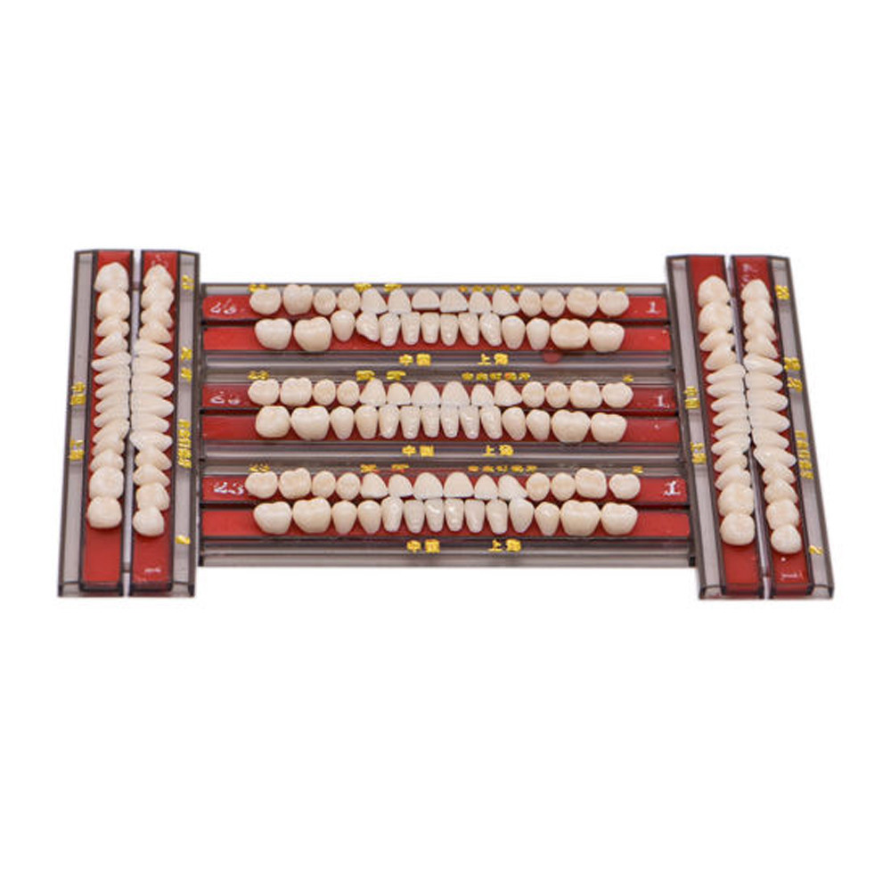 140pc 1box dental Alloy Pin Porcelain Teeth Material Colors Shade A2 22#full set