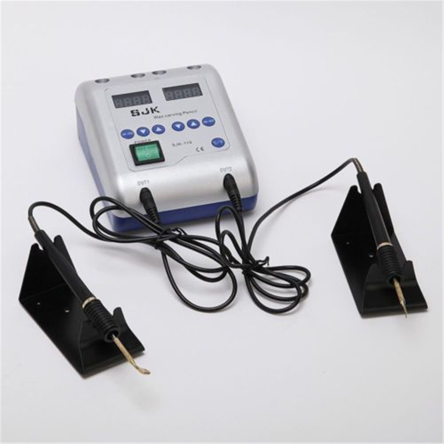 Dental Lab Electric Wax Waxer Carver Carving Knife +Double Pen Pencil+6 Wax Tips