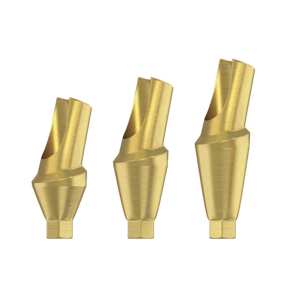 5pcs DSI Abutments Anatomic Angulated 15° Conical Connection NP Ø3.5mm 1.5-4.5mm
