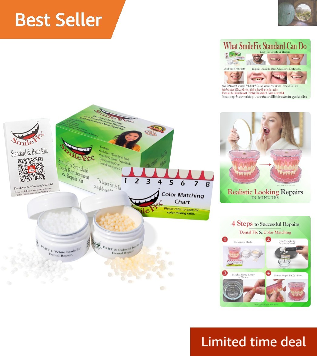 Color Match Dental Repair Kit for Confident Smiles – Restore Your Teeth Today!