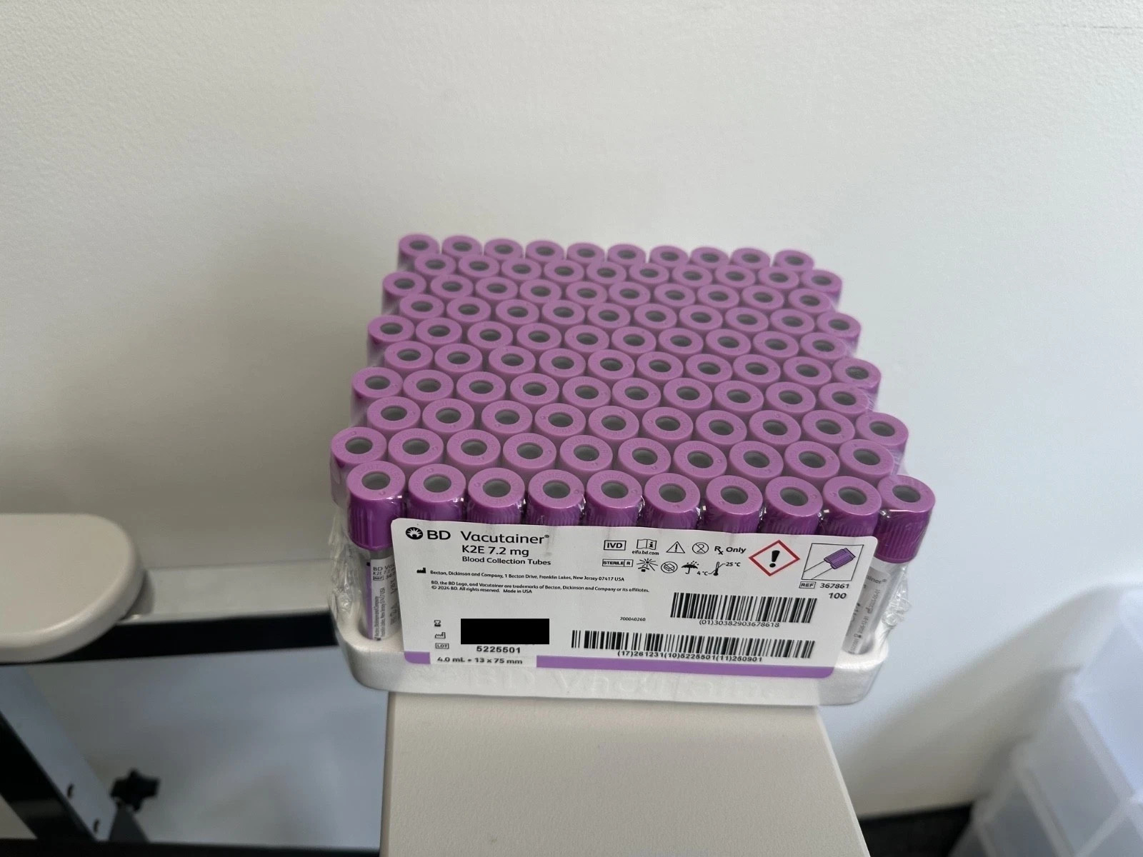 BD+ 4ml Lavender Vacuum Collection Tubes, EDTA Tube 300-367861