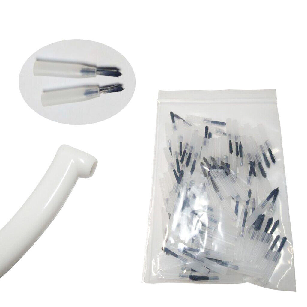 Dental Micro Brush Tip Composite Resin Disposable Applicators 100/ Free Handle