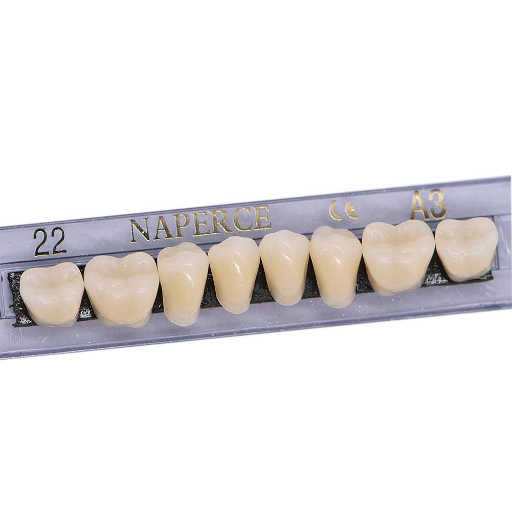 168pcs/Box Dental Acrylic Resin Denture Shade A2 A3 Teeth Upper Lower #22/23/24