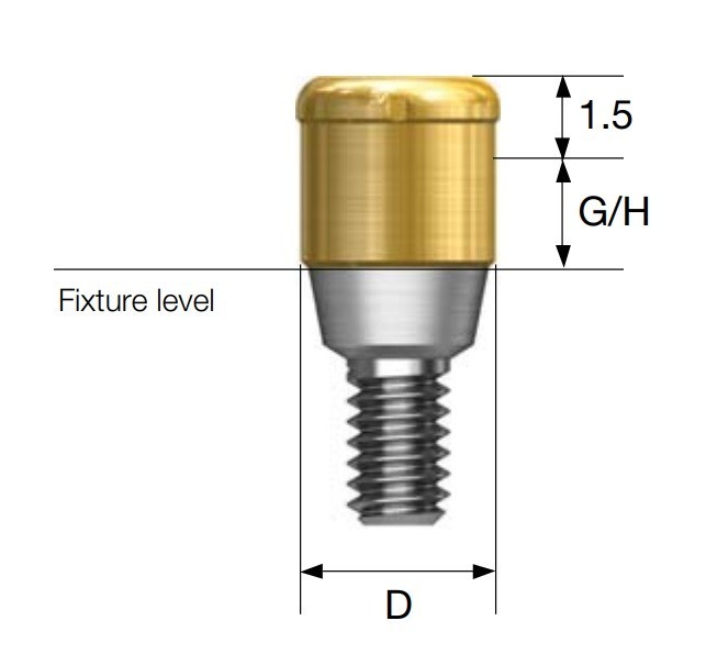 Zest Locator Abutment for ZimVie Zimmer TSV3.5mm Internal Hex Dental Overdenture
