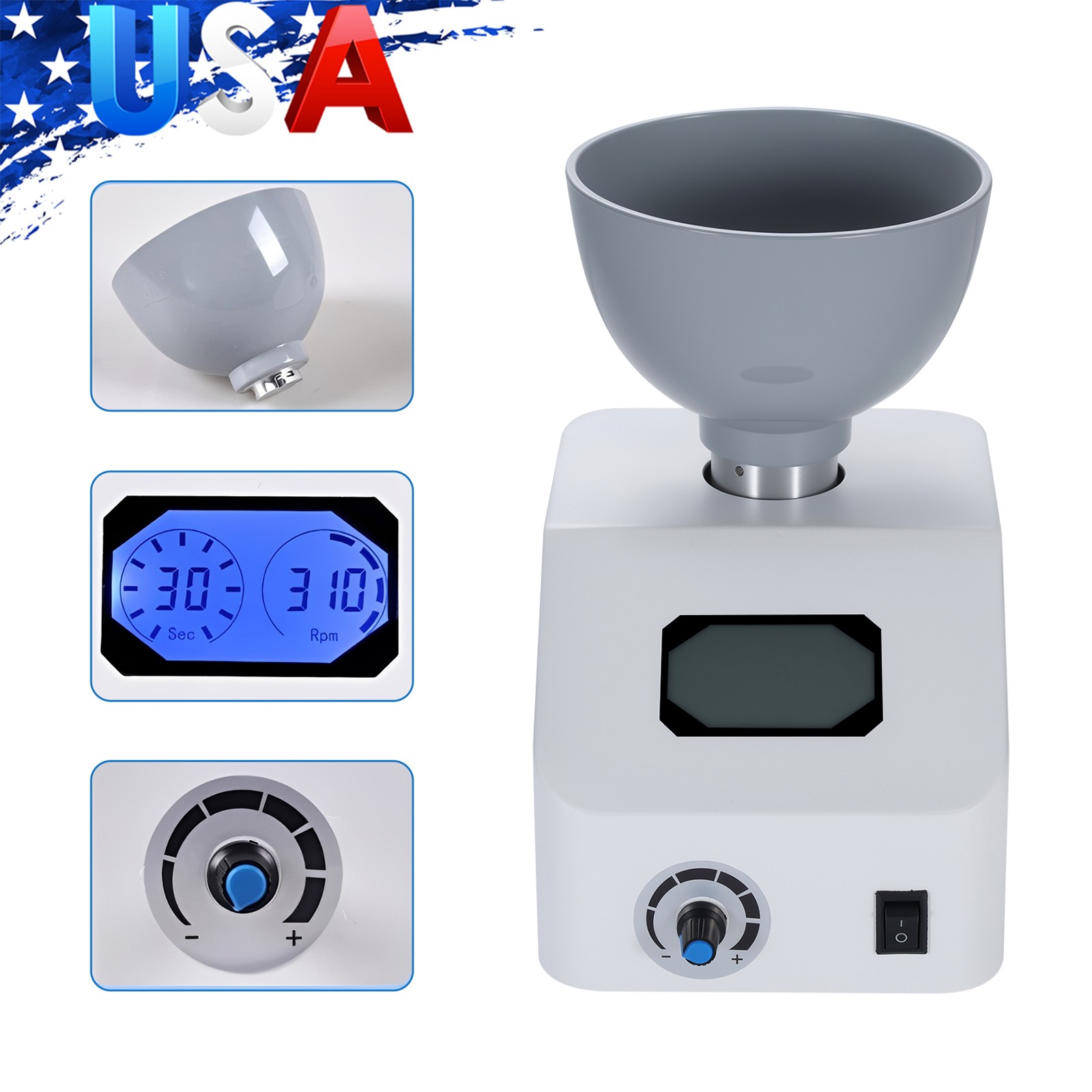 Dental Impression Alginate Mixer 48W Dental Material Mixing Machine