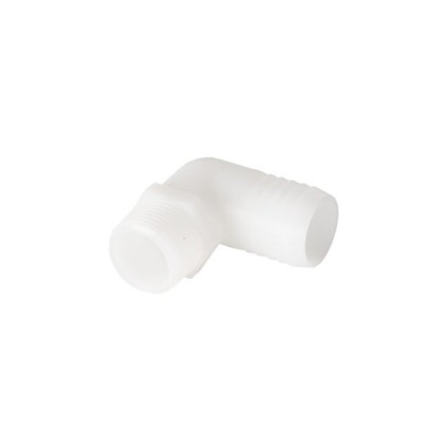 DCI – 3/4″ MPT x 1/2″ Barb Elbow Adapter, Plastic 2/PK