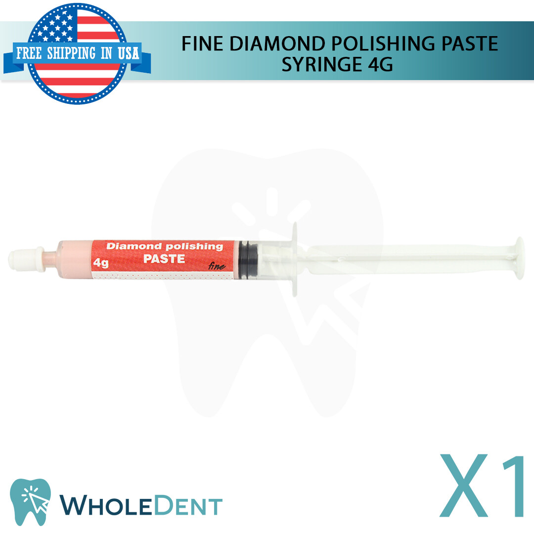 Fine Diamond Polishing Paste Dental Composite Ceramic Porcelain Syringe 4g