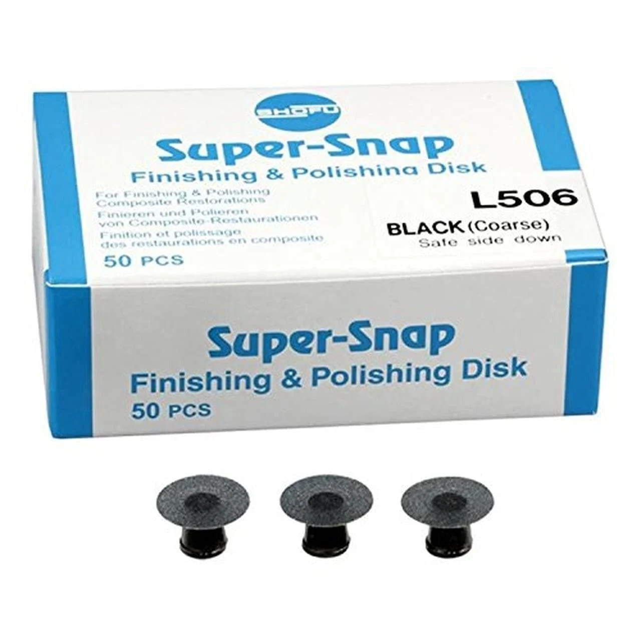 Shofu L506 Super Snap Finishing & Polishing Disks Violet Double Sided 50 Box( FS