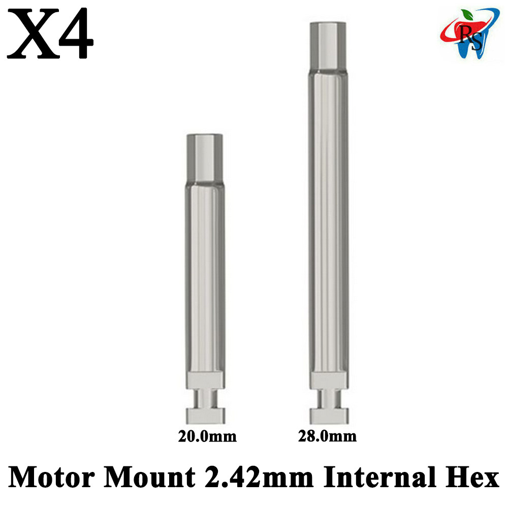4 pcs Dental Motor Mount Driver For 2.42mm Internal Hex Surg ical Tools Set