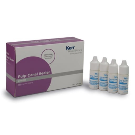 KERR 24873 Pulp Canal Sealer Liquid Only, 4 – 4 mL Bottles. EXP 5/27