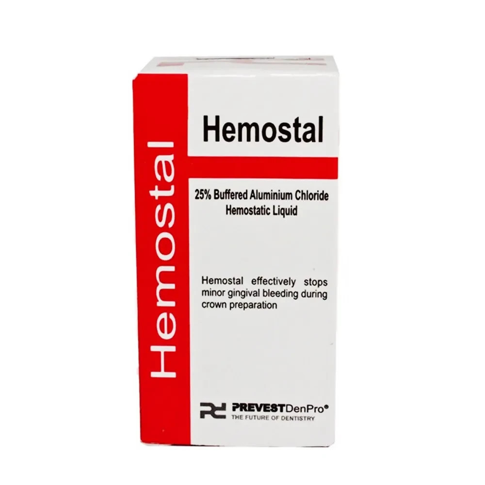 Hemostal Hemo Stop Hemostatic Aluminium Chloride Liquid Dental Prevest