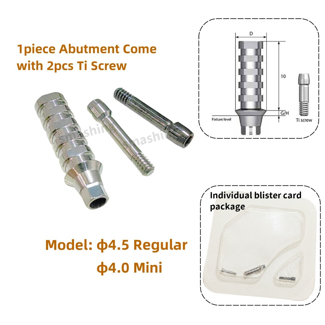 OSS HIO Dental Temporary Abutment Titanium Screws TS Platform Regular Mini Hex ﻿