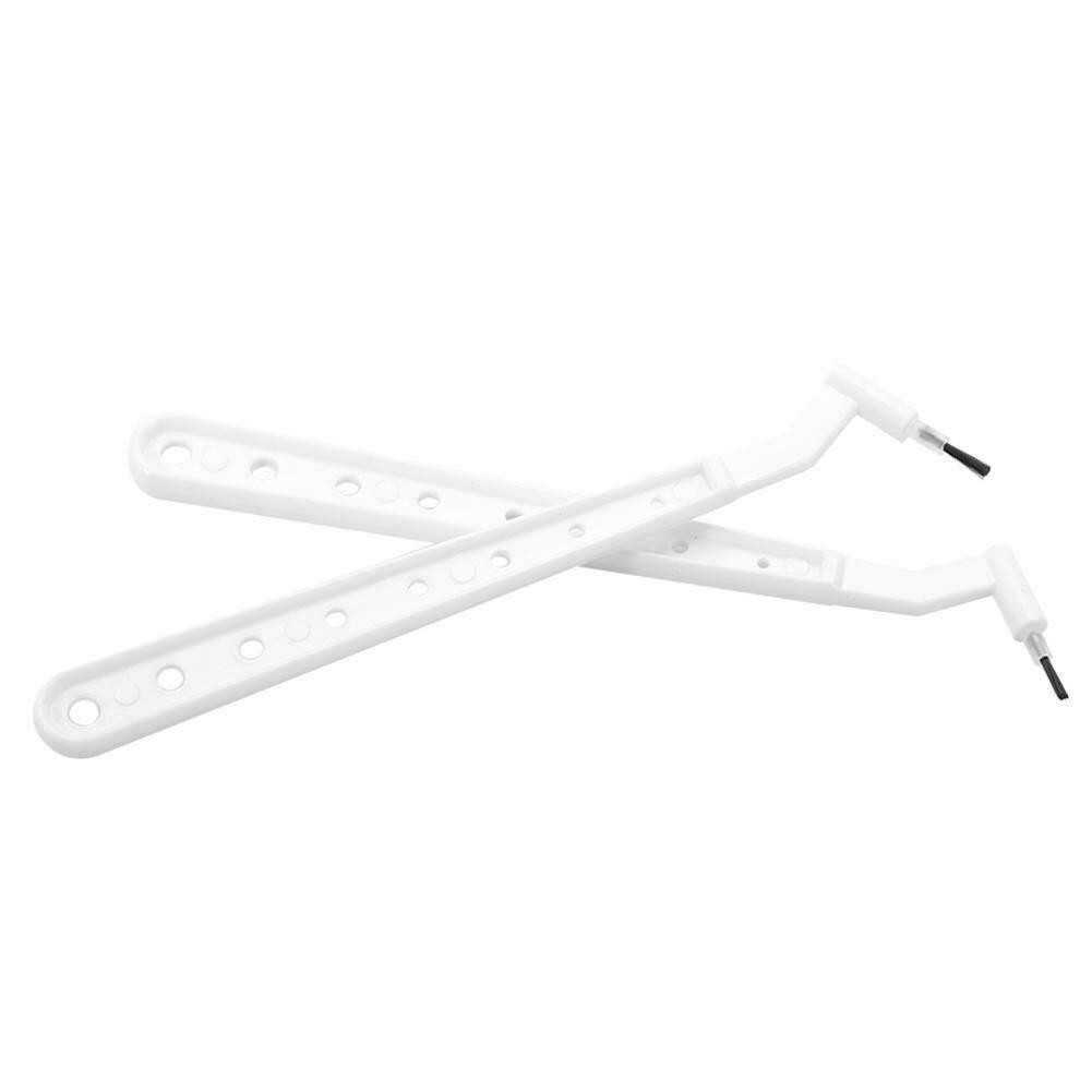 100 Pcs Dental Disposable Composite Brush White Tips+2 Brushes Handles Handles