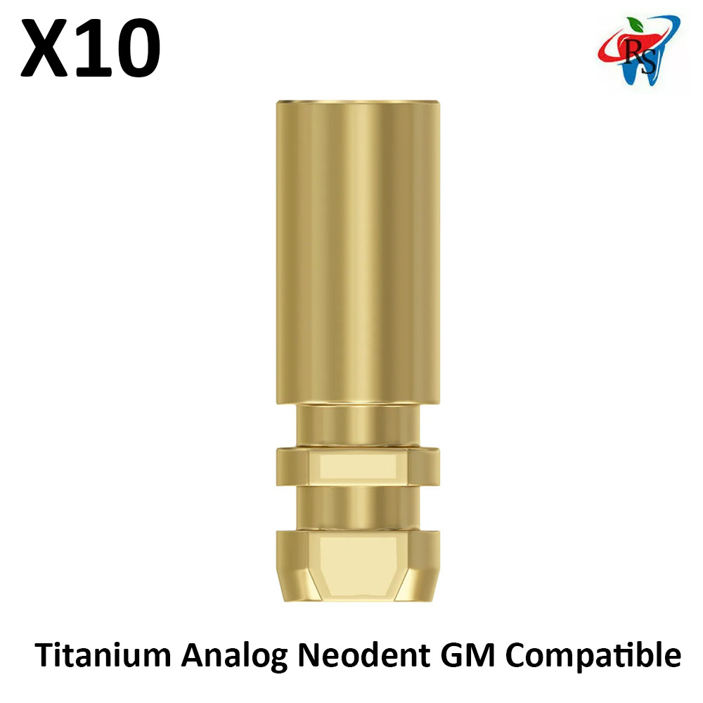 10x Dental Analog Neodent GM Compatible Grand Morse Titanium Lab Replica