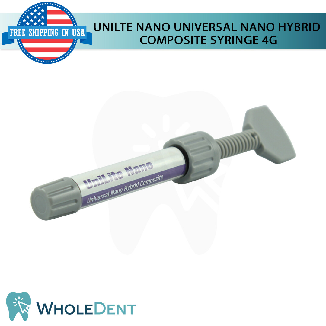 Nano Universal Hybrid Composite Dental Filling Syringe Restoration 4g Shades