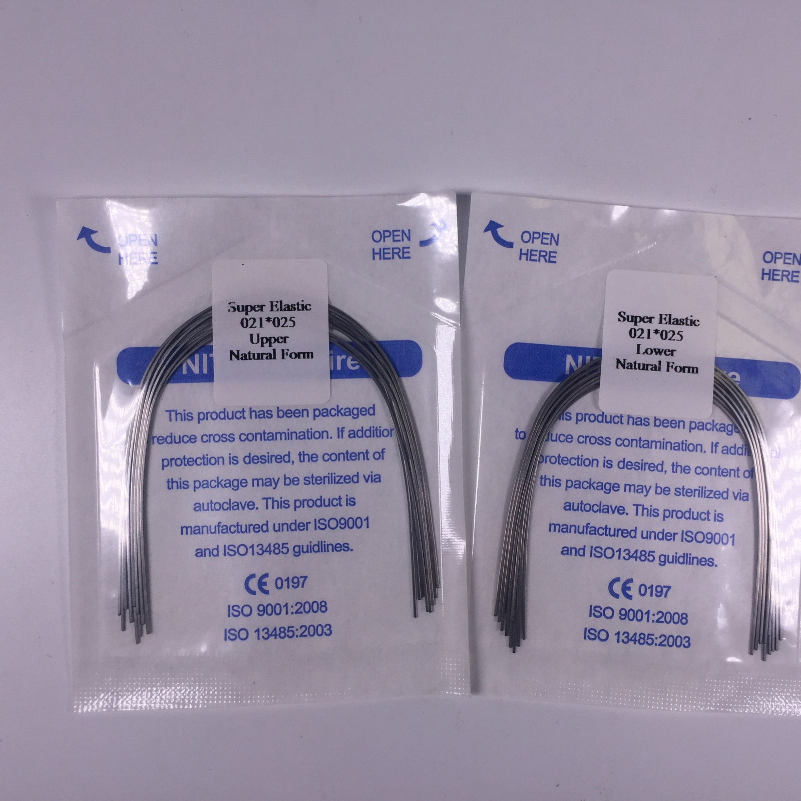 20Bags Dental Niti Super Elastic Arch Wires Rectangular Orthodontic Natural Form