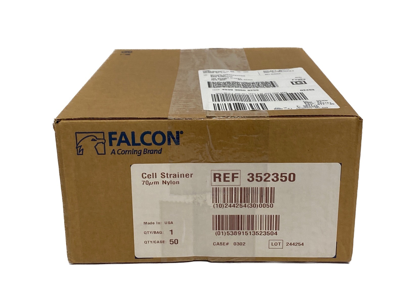 (50/Cs) CORNING FALCON 70um Nylon Cell Strainers White Sterile 352350