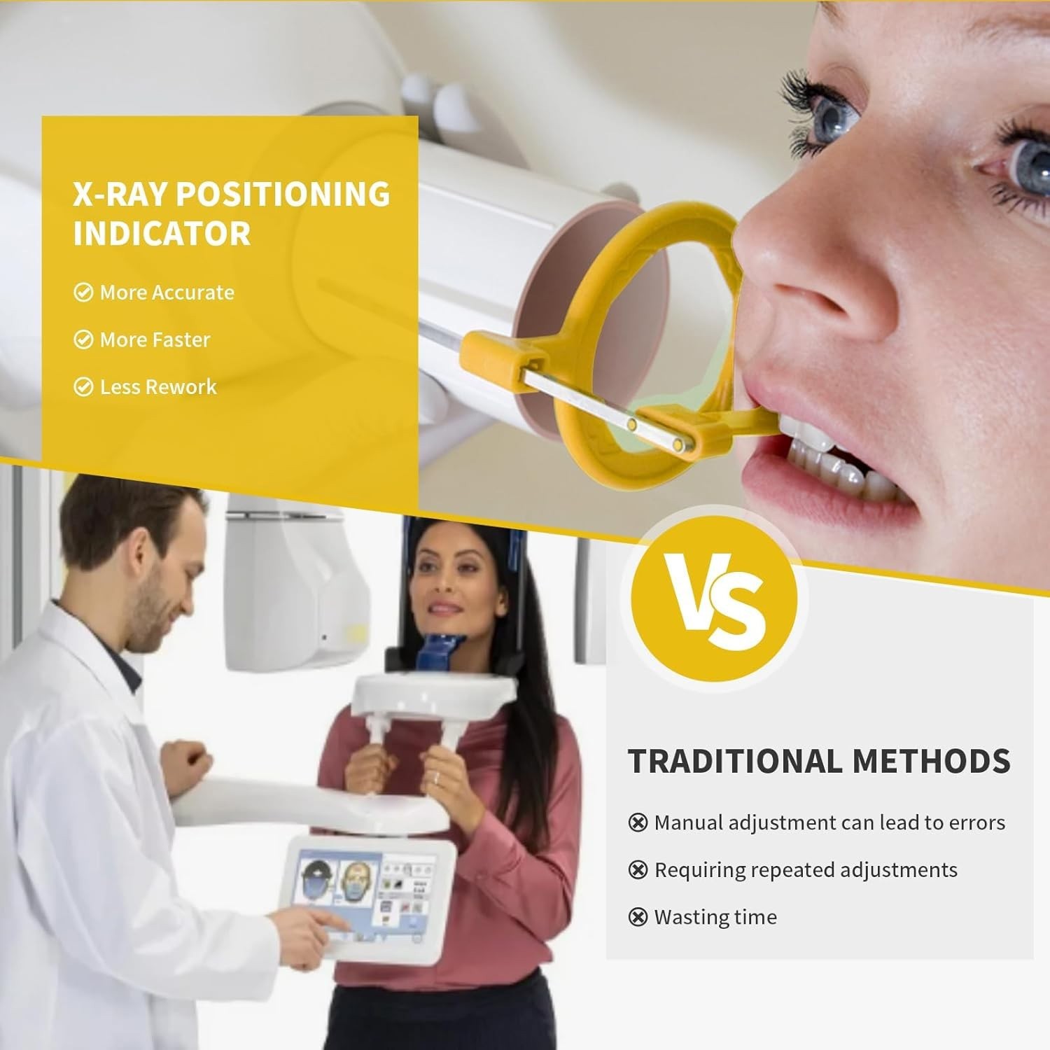 Dental Sensor Holder Dental X-Ray Positioning Aiming Ring Bitewing/Anterior