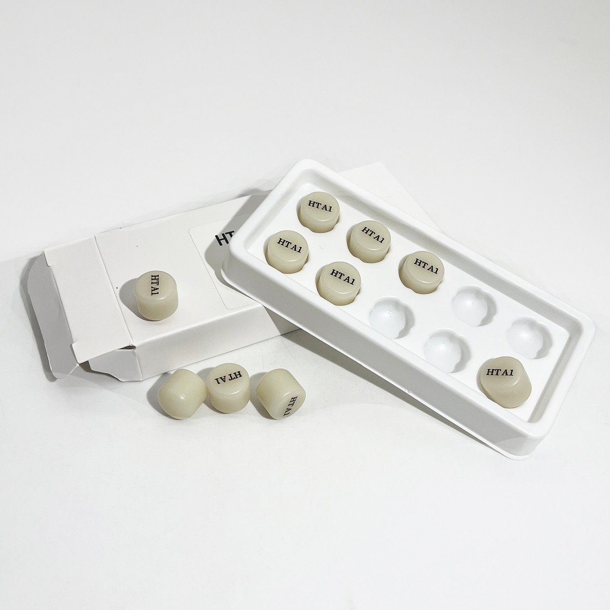 Dental Lab Emax Press Ingots Glass Ceramics Block Glass Material HT/LT 10Pcs/Box