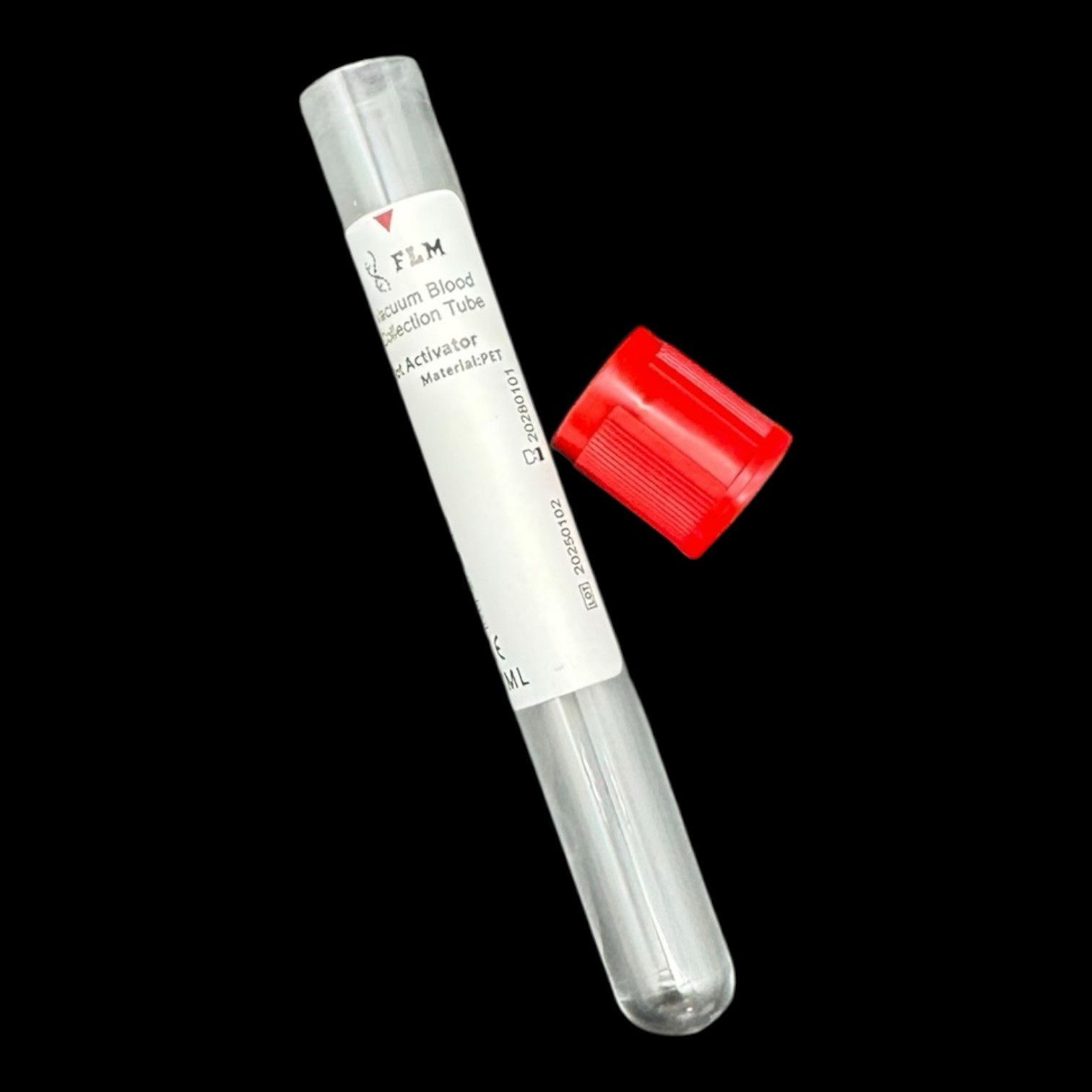 7ml Red Vacuum Blood Collection Tubes, Serum Tube, 100/pack