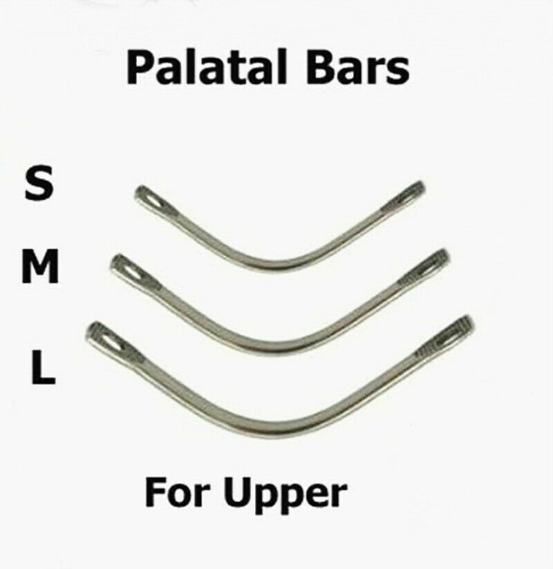 Dental Instrument Lingual Bars/Palatal Bars Stainless Steel Upper/Lower S M L