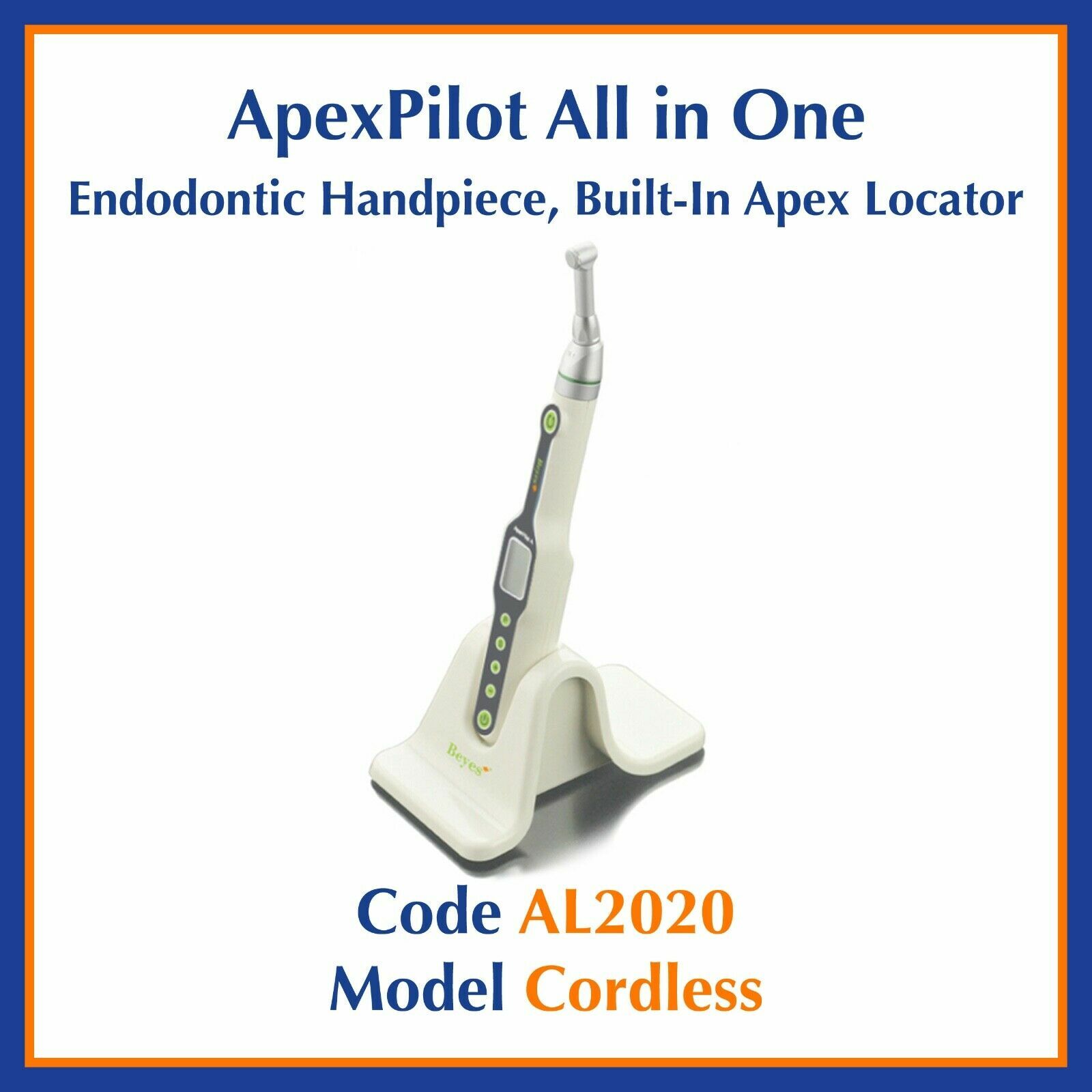 Beyes ApexPilot All-In-One, Cordless Endodontic Handpiece, Built-in Apex Locator