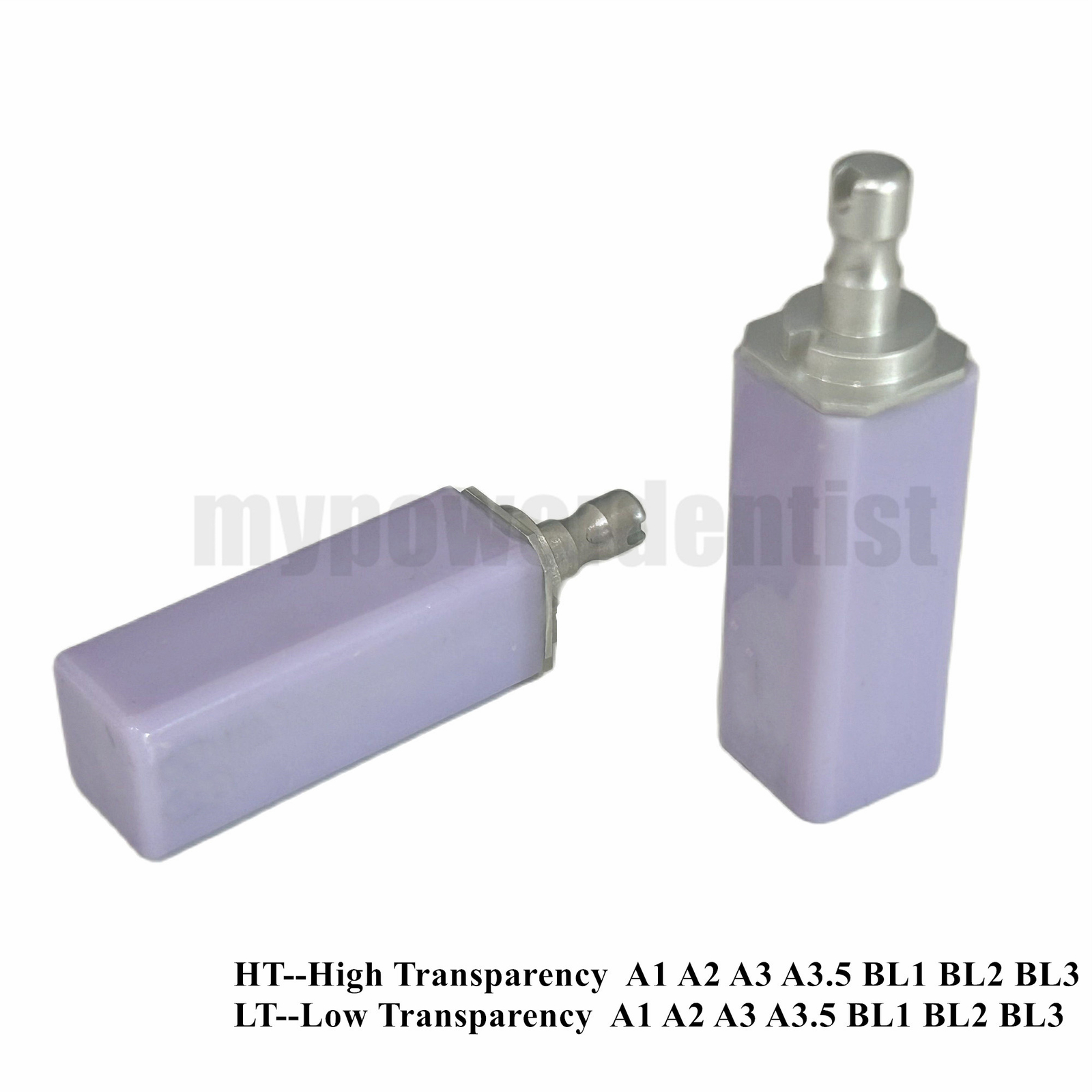 Dental Glass Ceramic Lithium Dislicate Block Cerec CAD CAM HT LT B40 Blocks