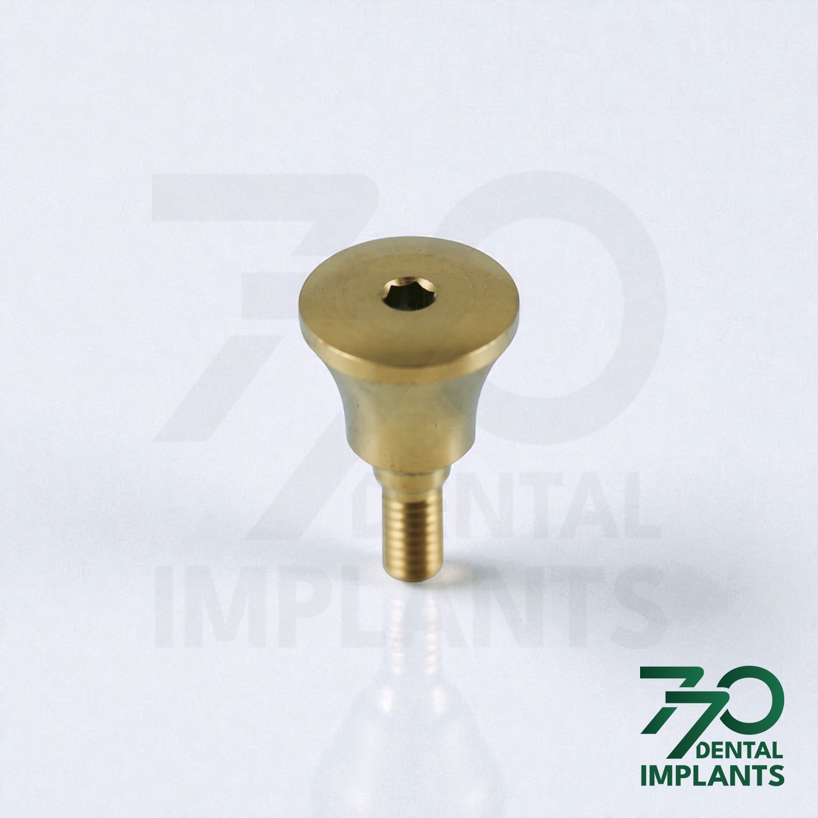 Lot 10 Titanium Concave Extra Wide Healing Abutment Ø6.3 Int Hex Connection 2.42