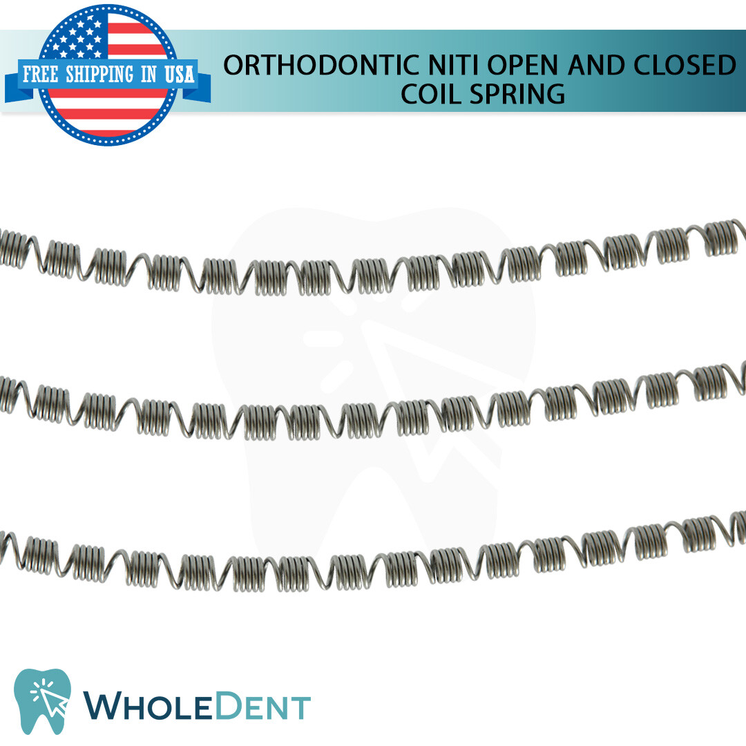 Orthodontic Dental NiTi Open Closed Coil Spring 178mm X3 Sticks .010″X.040″