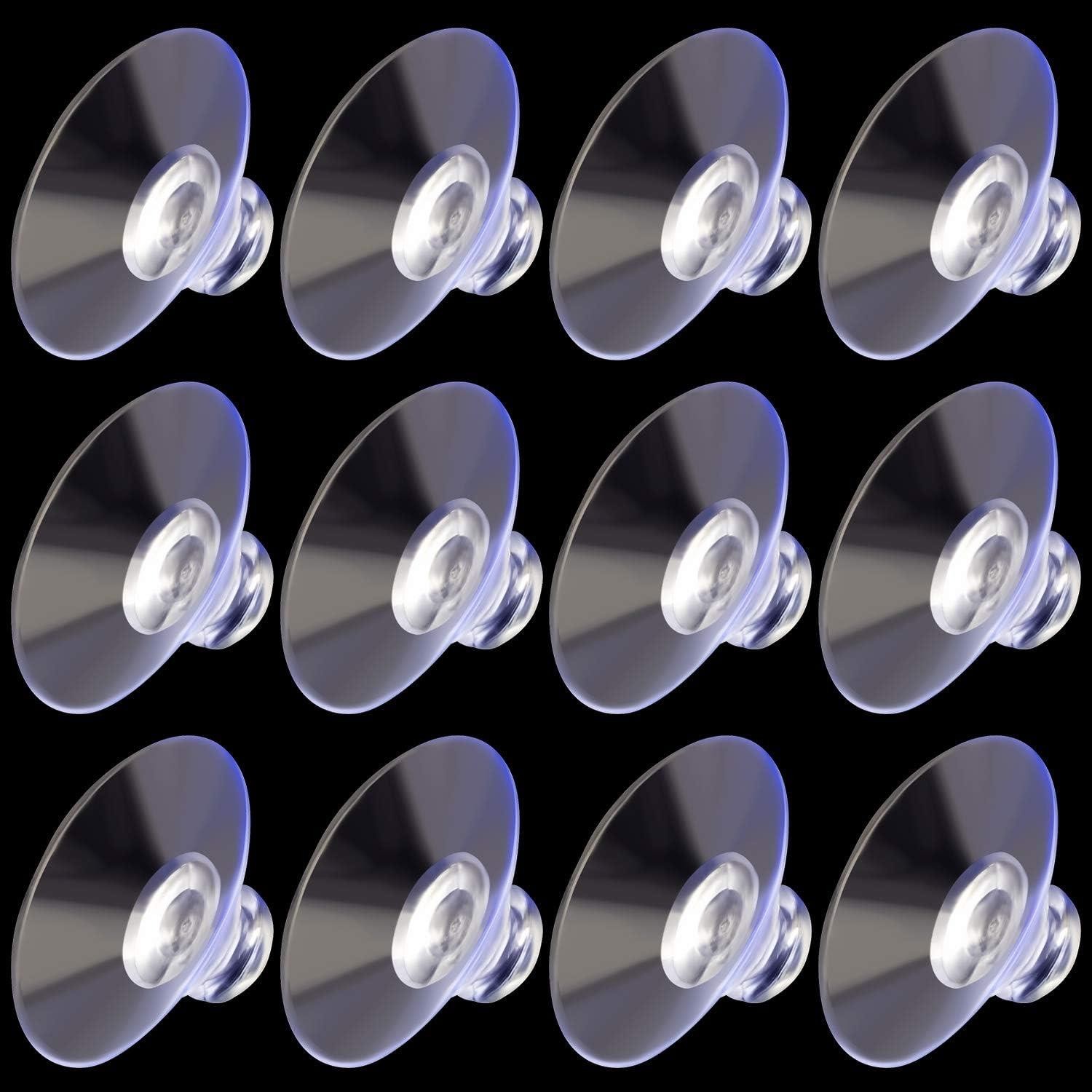 ANCIRS 30 Pack 30Mm Suction Cups for Glass Table Tops, Rubber Transparent Anti-C