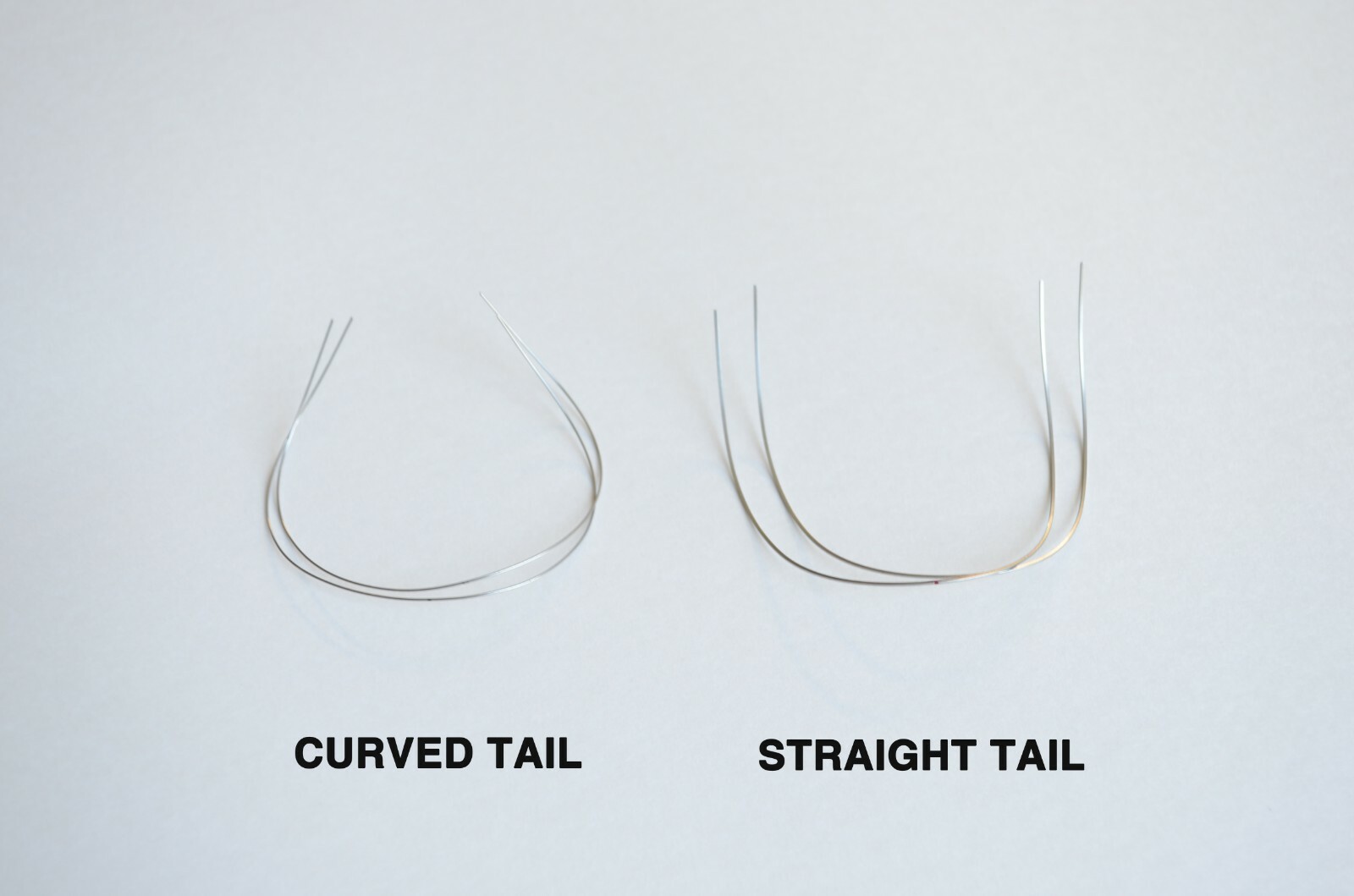 J&J Ortho™ Orthodontic NiTi Reverse Curve Arch Wire Rectangle(2/pk) Curved Tail