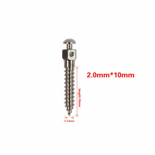 10pcs Dental Orthodontic Mini Implants Screw Titanium Alloy Screws 1.4/1.6/2.0mm