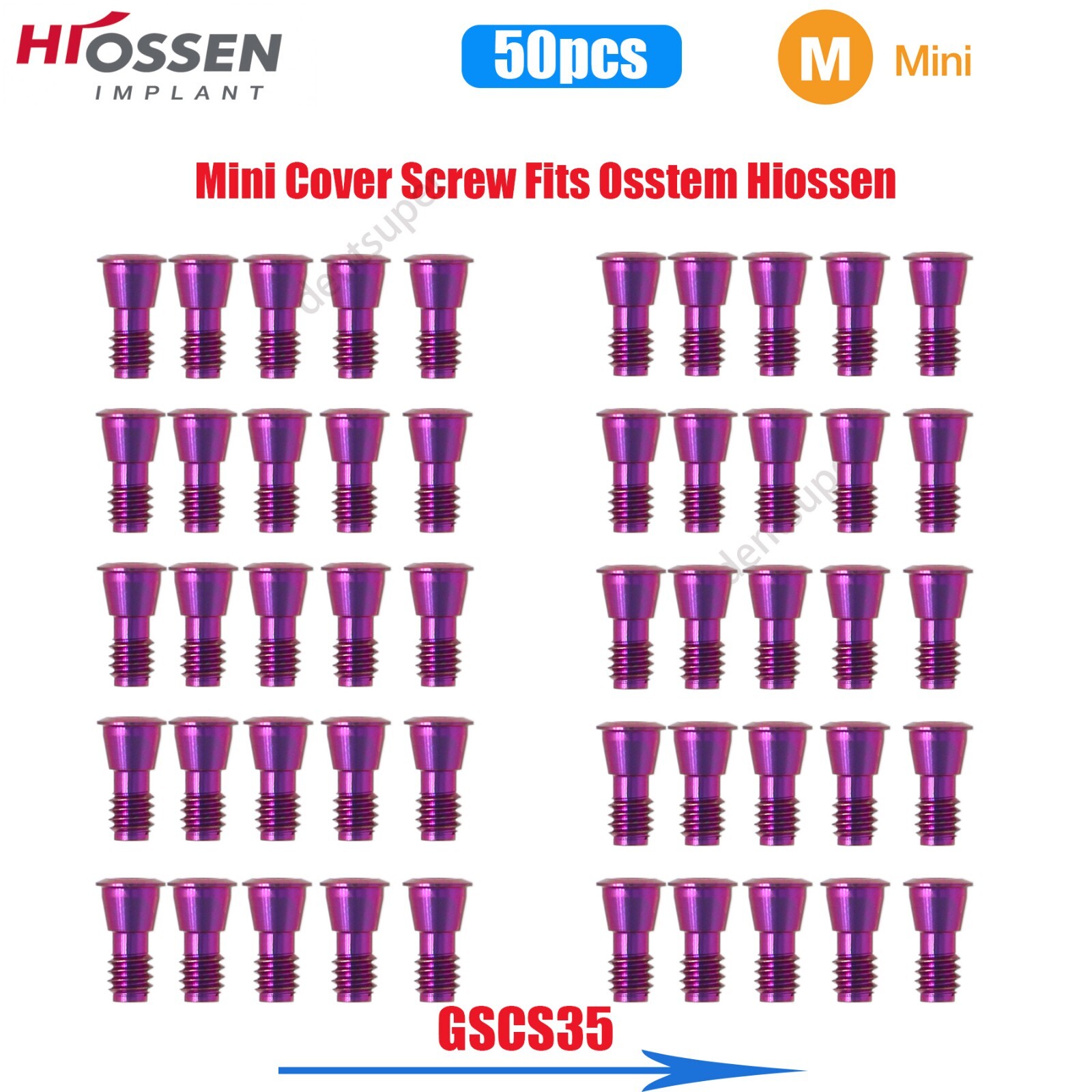 US Mini & Regular Cover Screw Healing Closure Cap Fits Hiossen ET Osstem TS Hex