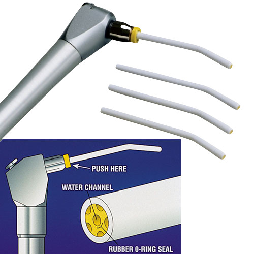 REDLAND Seal-Tight Disposable Air / Water Syringe Tips White w/ Yellow core