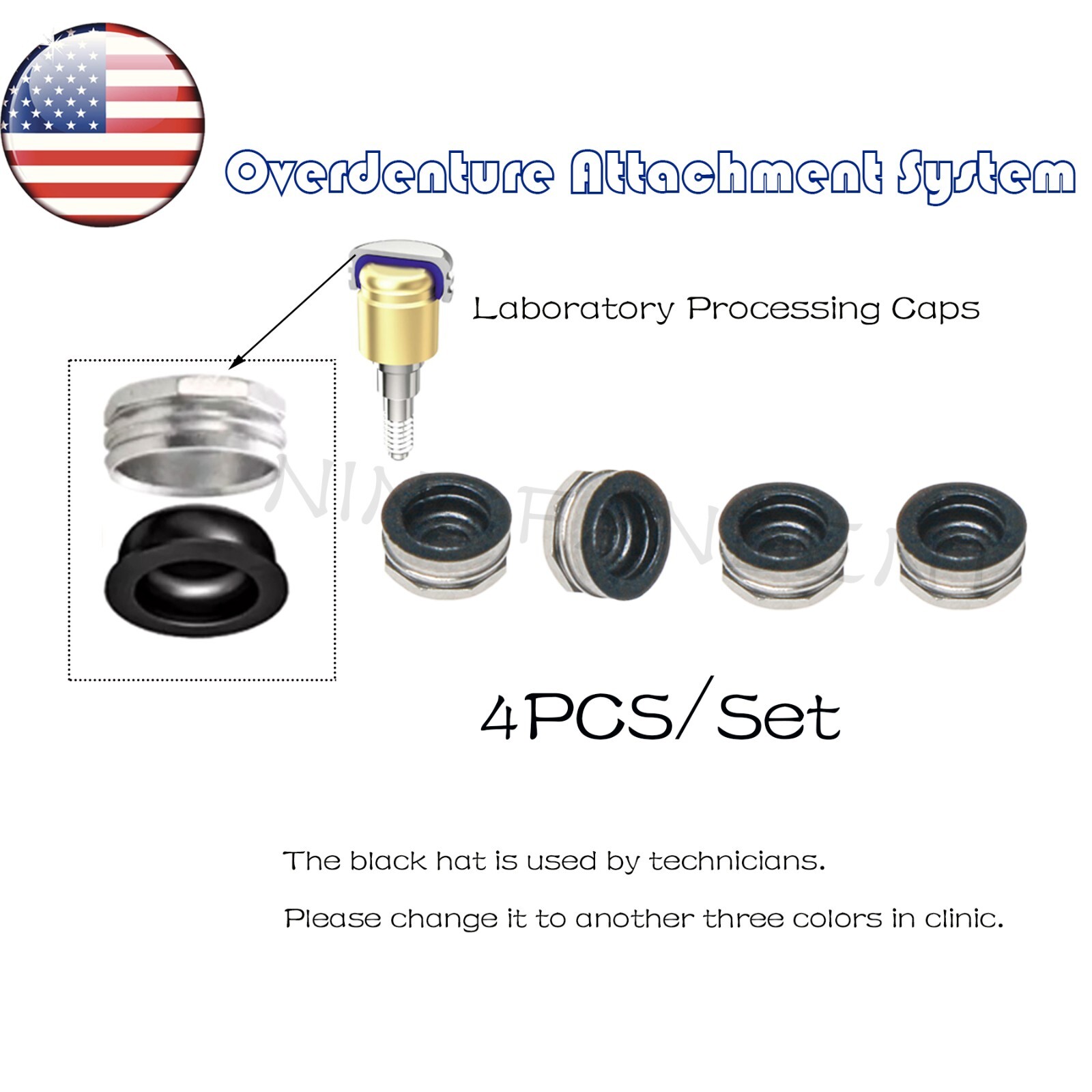 US Locator Tapered Abutment 1-5.0mm height for Zimmer TSV3.5 Mis Adin Implants