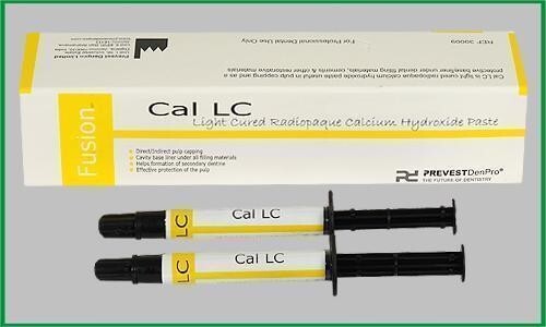 CAL LC Light Cured Radiopaque Calcium Hydroxide Paste 2 x 2gm INTRO PACK