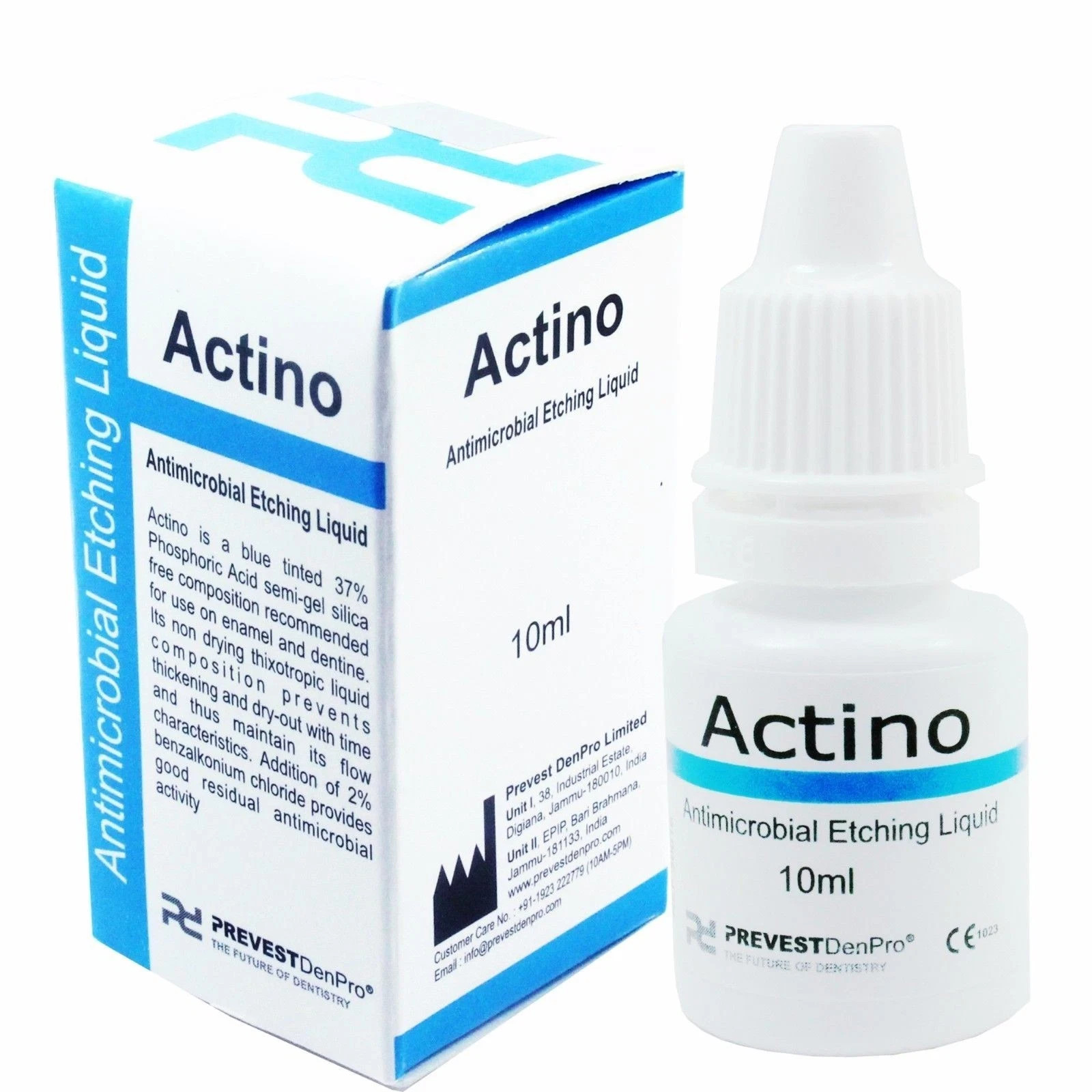 Actino Liquid Etchant Dental Antimicrobial Etching Tooth Enamel & Dentine 10ml