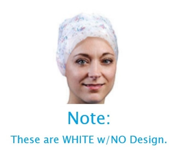 Cardinal Health Nurse’s Cap Convertors 100 White One-Size w/Tie Back Latex-Free