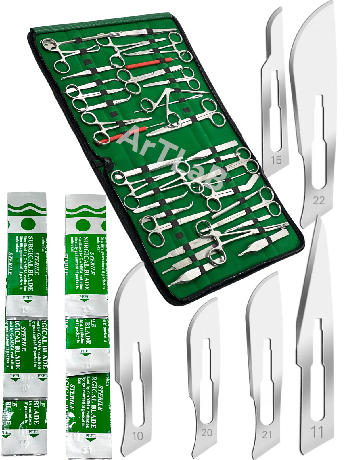 97 Piece Basic Dissecting Kit For Students Biology, Veterinary, Anatomy – ArTLaB