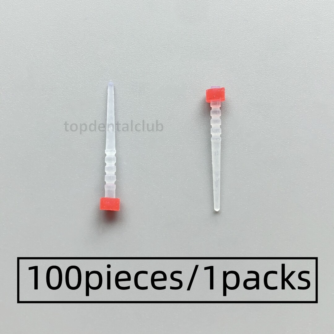 Dental 3D Fiber Post 1.6MM Half Screw Glass Posts Red Ring Code ESPE Relyx Style