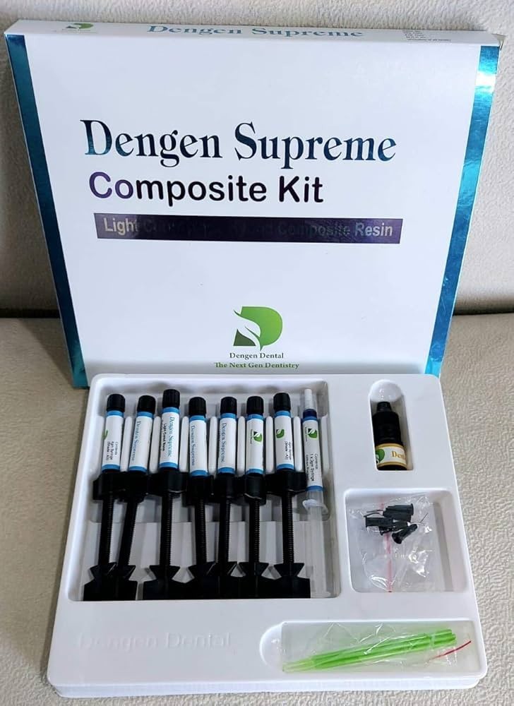Dental SUPREME Light Cured Nano Hybrid 7 Composite Bonding Etch Restorative Kit