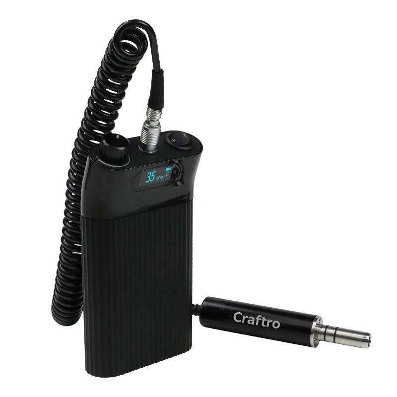 Craftro 35K RPM Dental Lab Portable Brushless Micromotor 3/32” Shank E-type